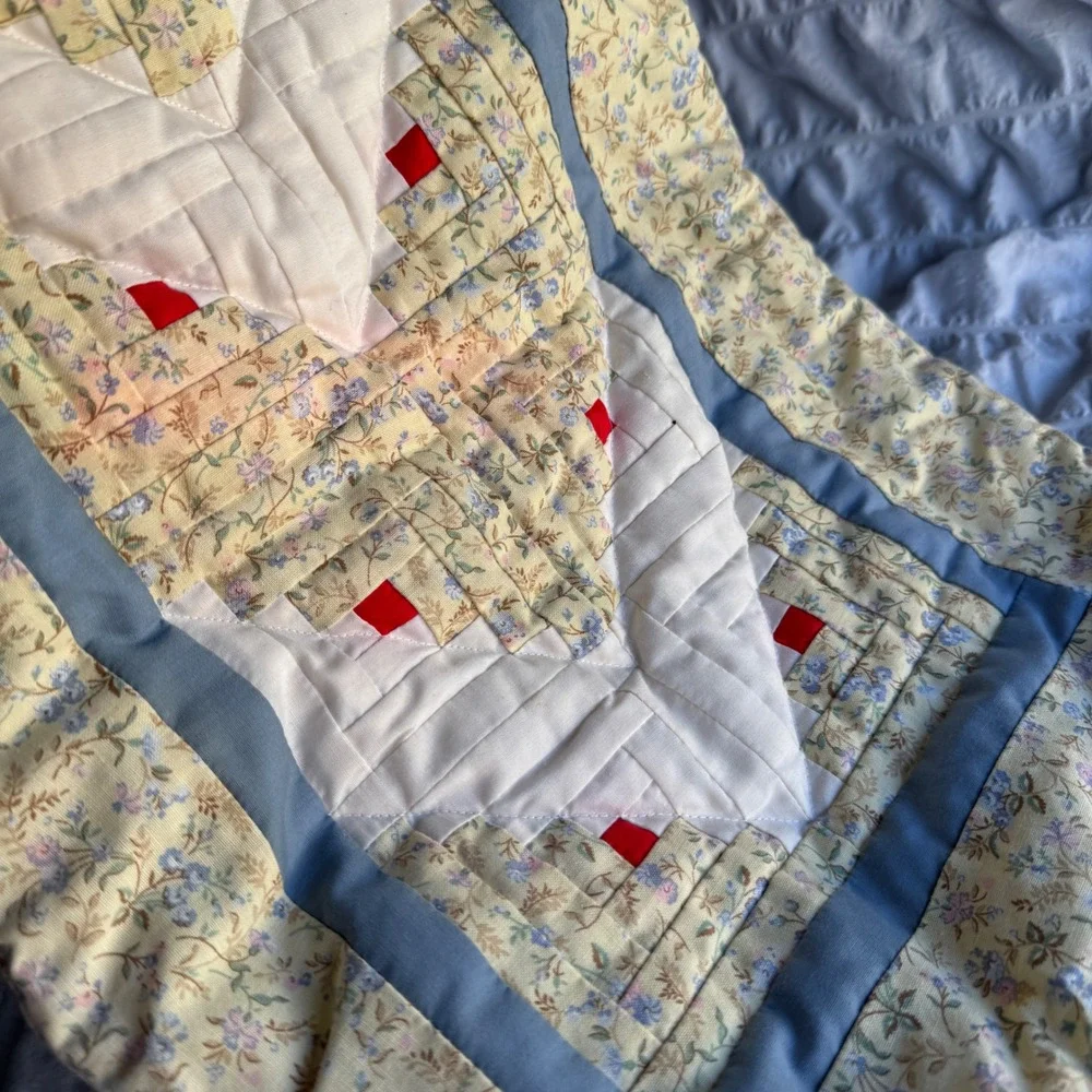 Handmade vintage quilted